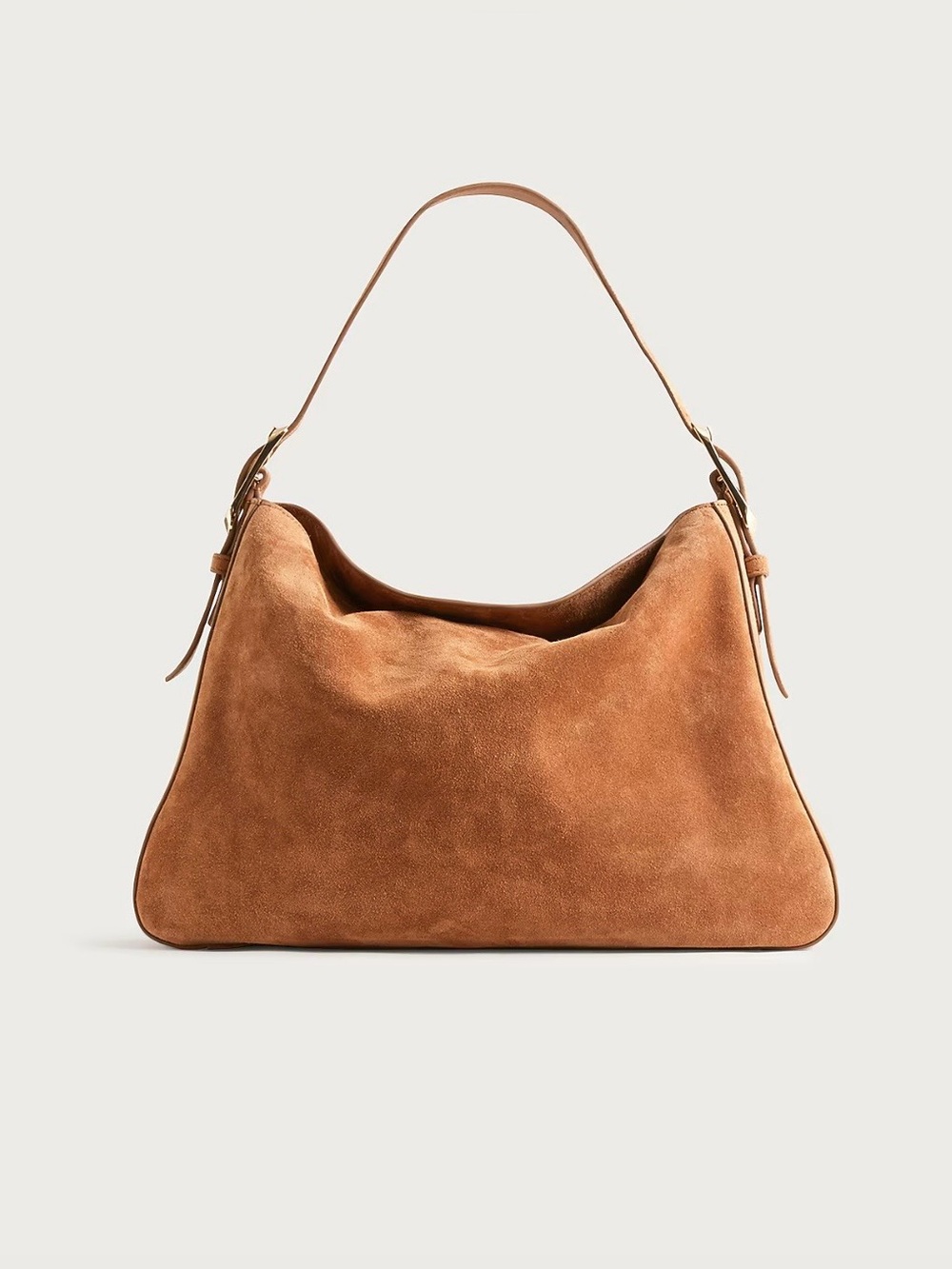NEW J. Crew Berkeley Suede Shoulder Bag in Blonde Espresso CM933 $178 - Picture 3 of 15
